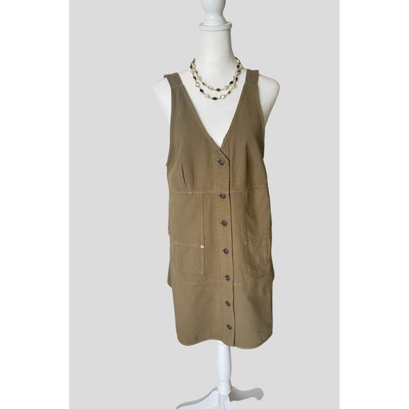 Free People Dresses & Skirts - NWT We The Free Short Sleevless Jumper in Dusted Military